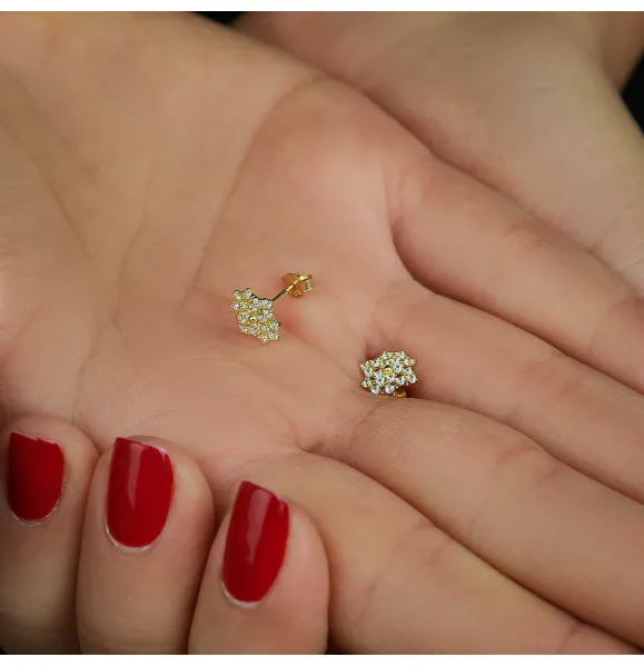 18 karat gold net ring, made in Turkey - (H-251)