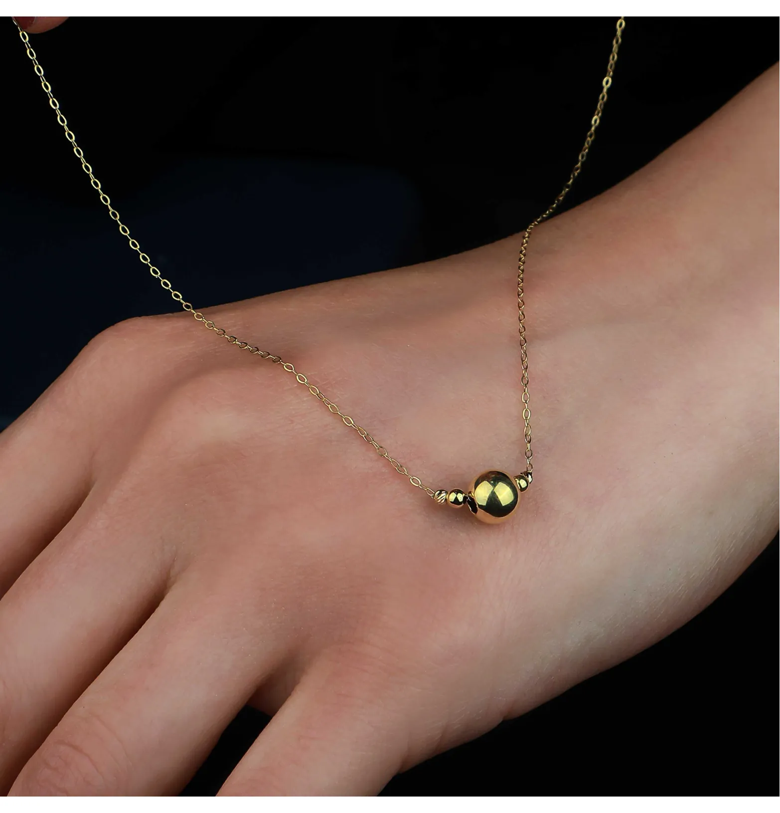 18k gold choker, Italian made