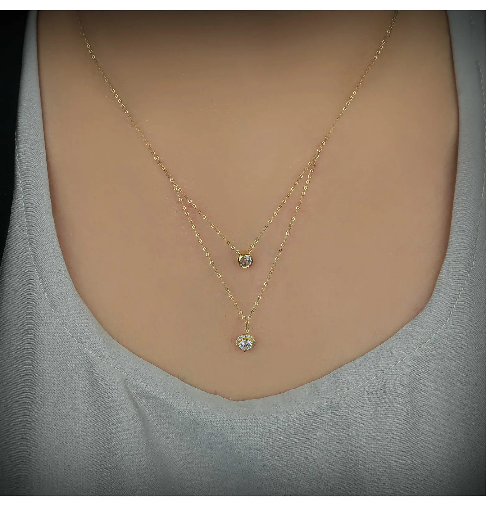 18 karat gold choker, made in Turkey