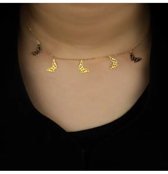21-karat gold choker, made in Turkey
