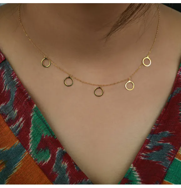 21-karat gold choker, made in Turkey