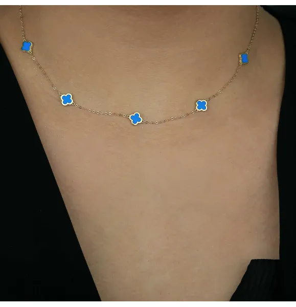 Van Cleef 18k gold choker, made in Turkey