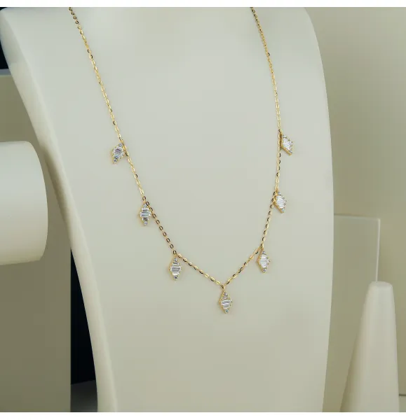 18 karat gold choker, made in Turkey - (H-284)