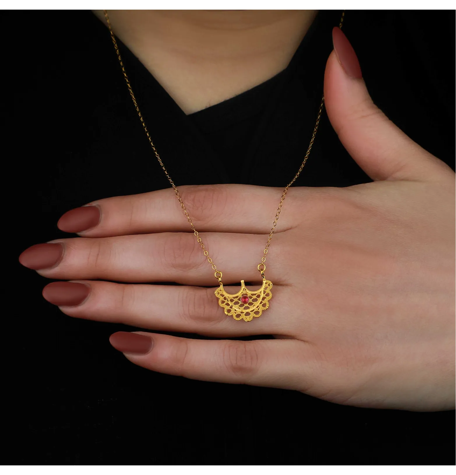 21 karat gold necklace, Turkish made