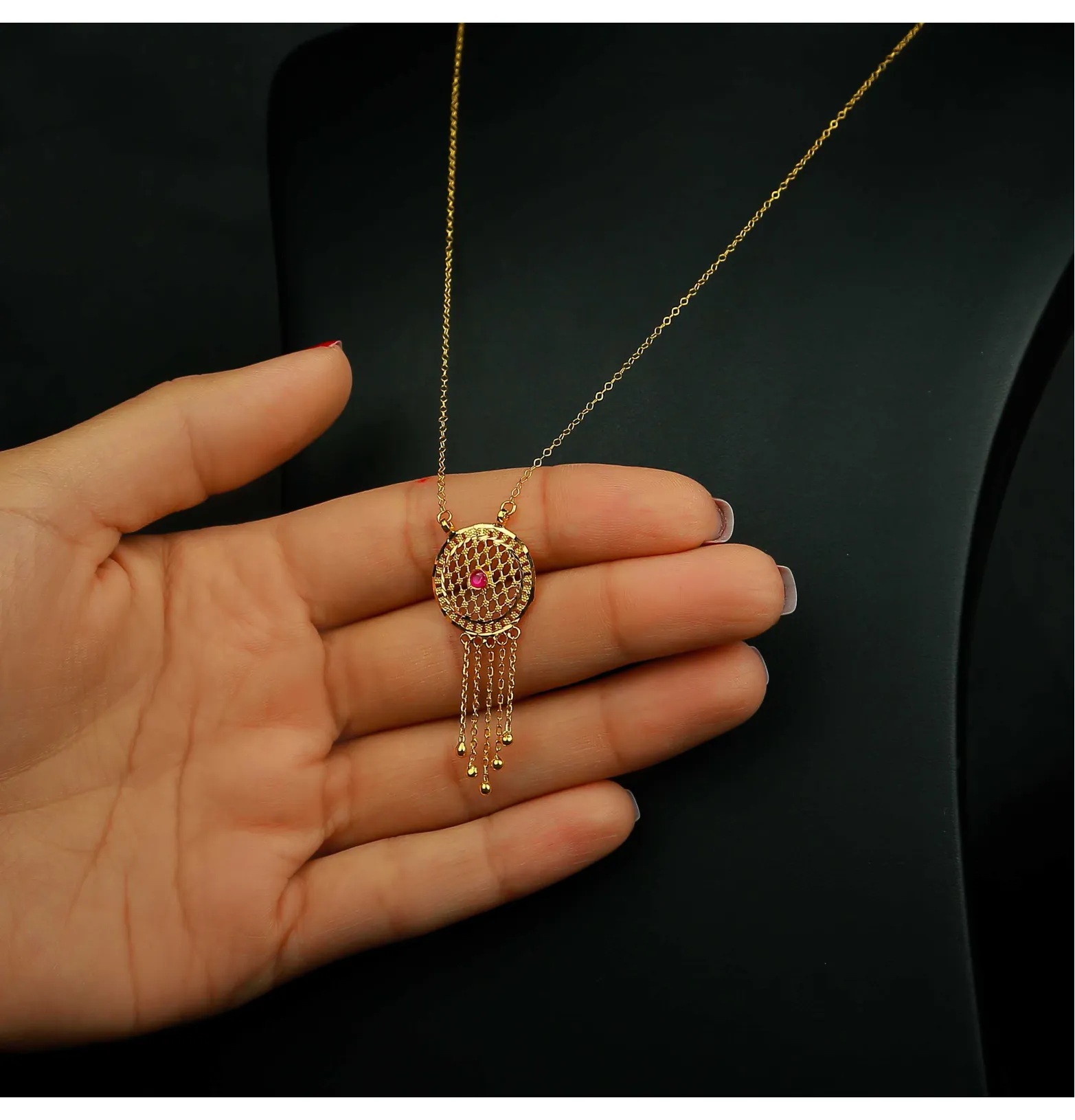21 karat gold necklace, Turkish made