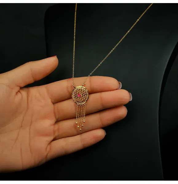 21 karat gold necklace, Turkish made - (H-292)