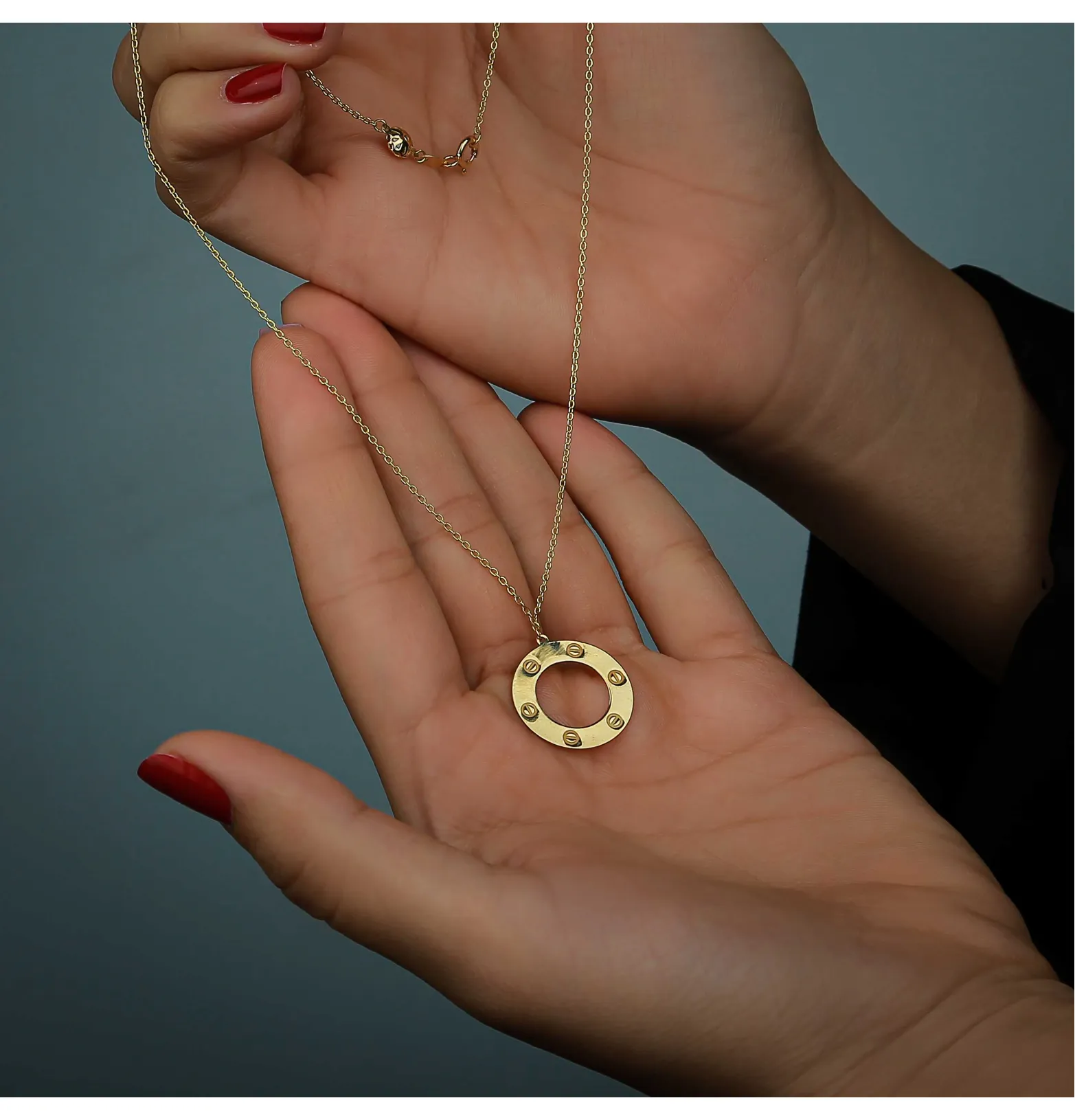 18 karat gold choker, made in Turkey