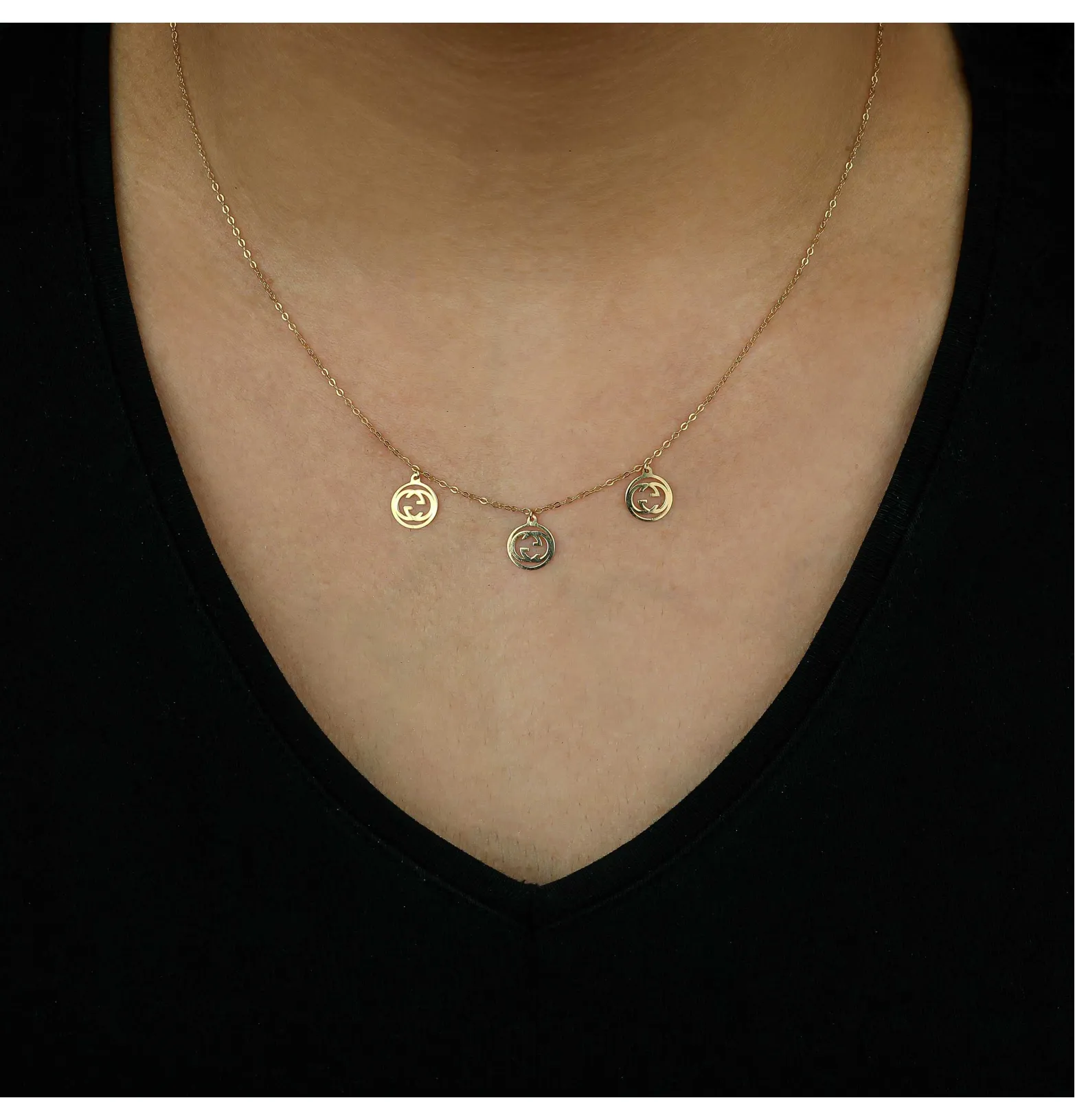 18 karat gold choker, made in Turkey