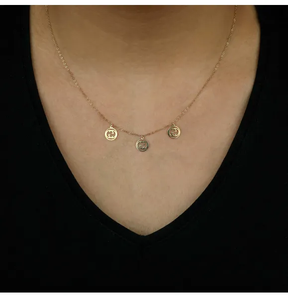 18 karat gold choker, made in Turkey
