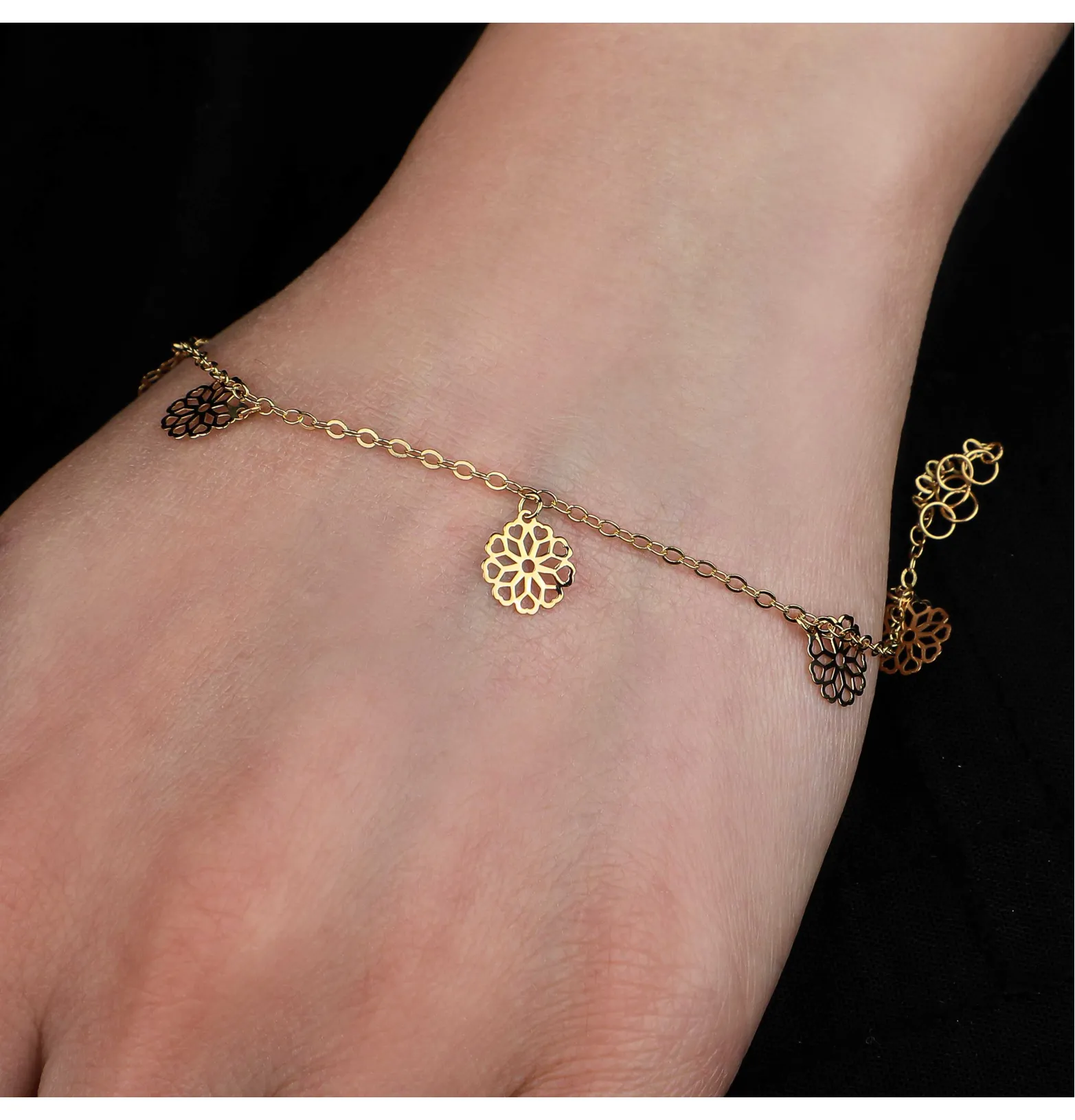 18 karat gold bracelet, made in Turkey