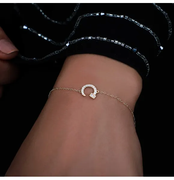 18 karat gold bracelet, made in Turkey