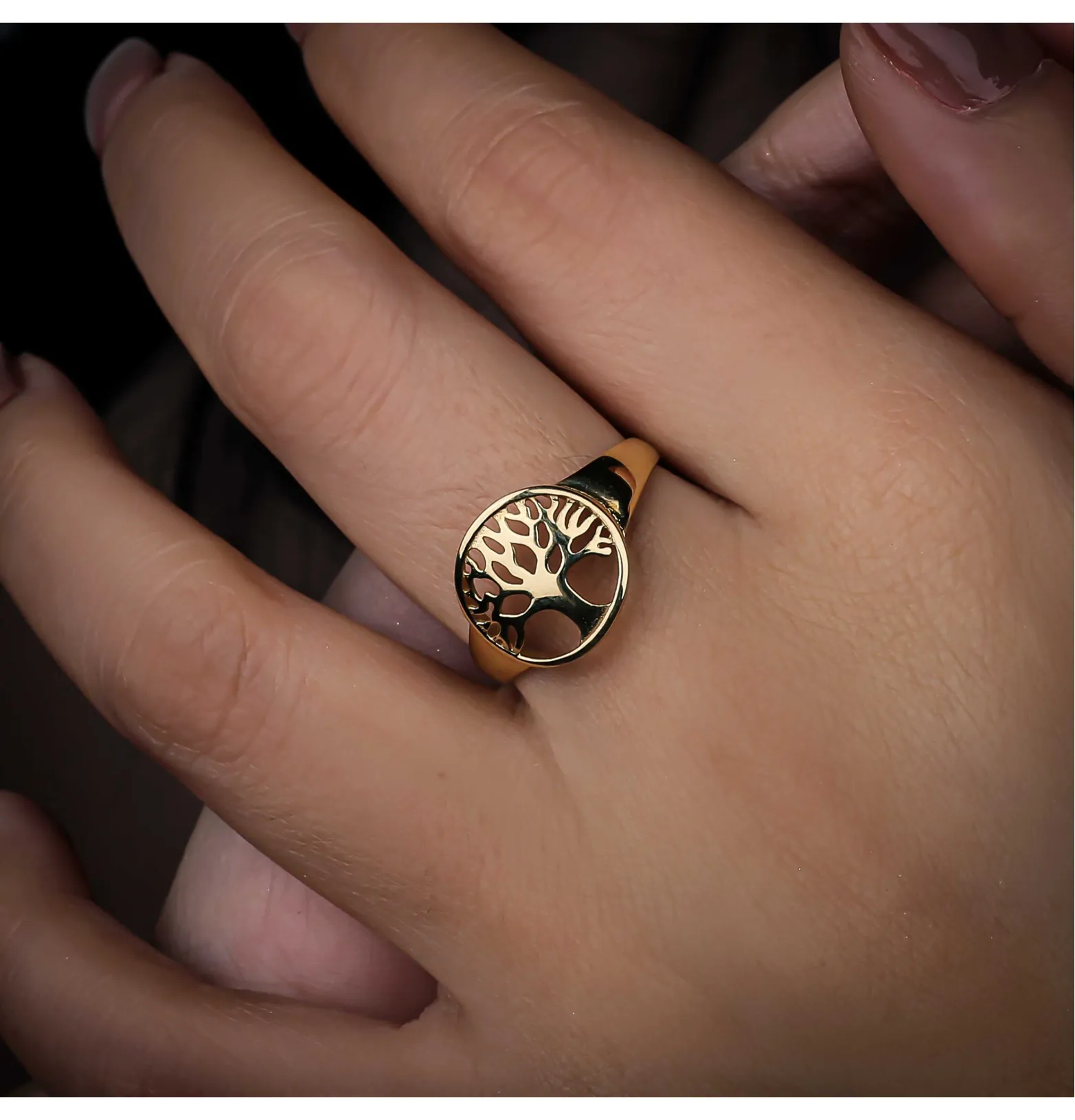 18 karat gold ring, Turkish made