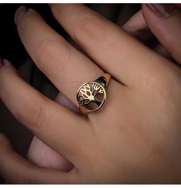 18 karat gold ring, Turkish made