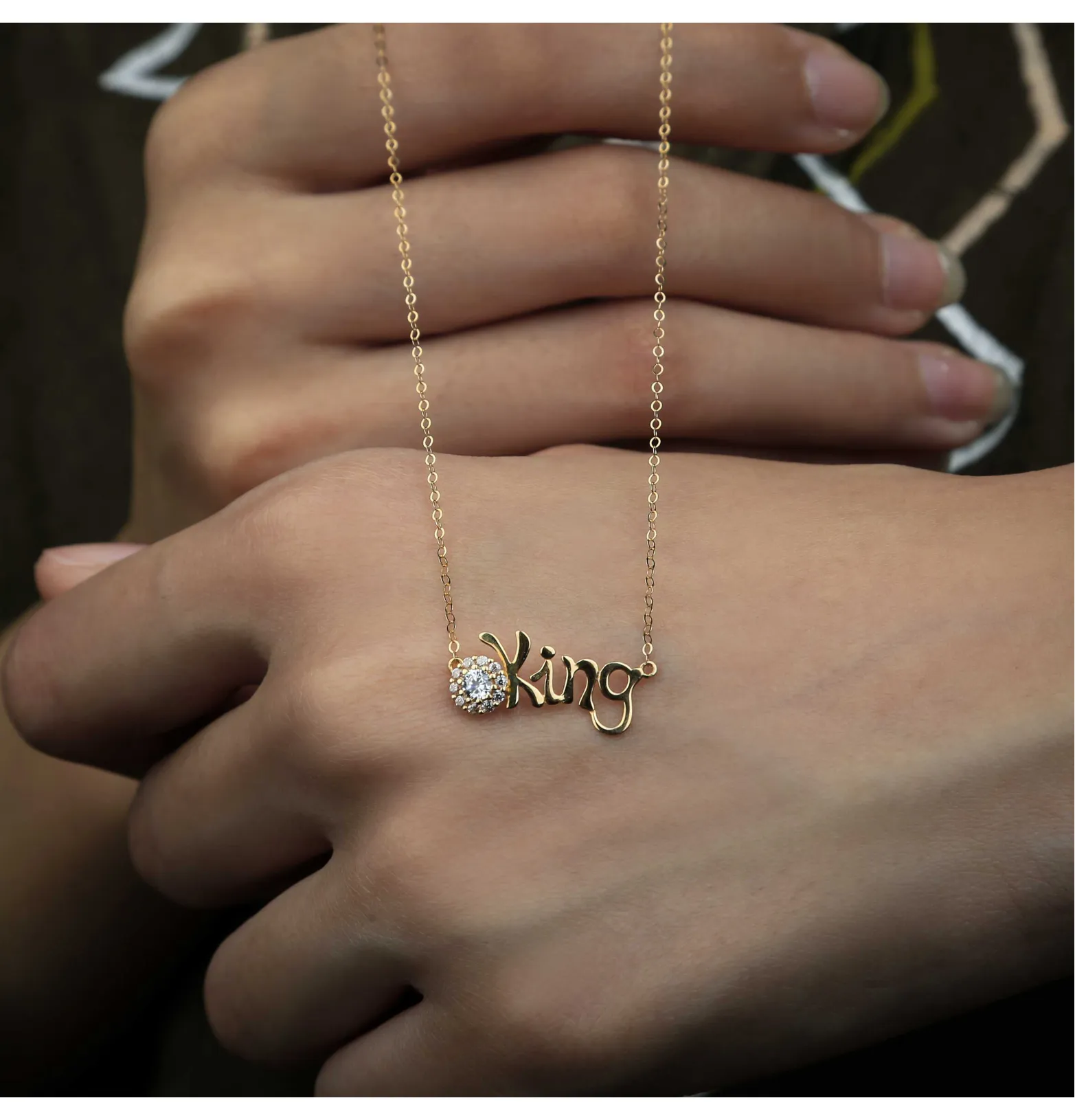 18 karat gold choker, made in Turkey