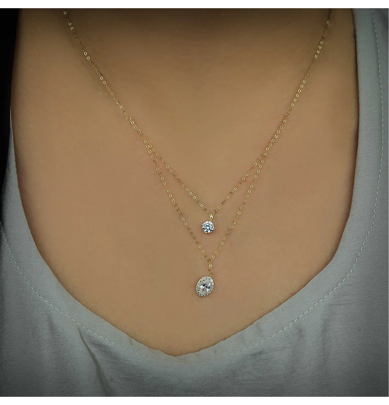 18 karat gold choker, made in Turkey
