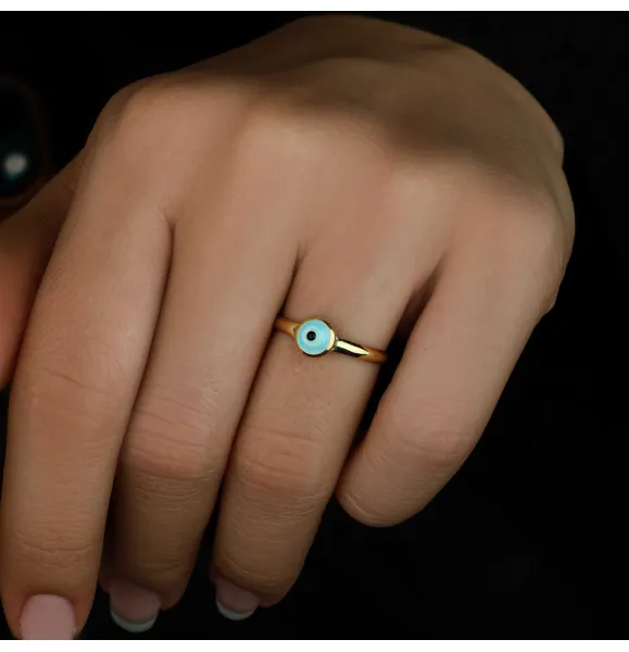18 karat gold ring, Turkish made