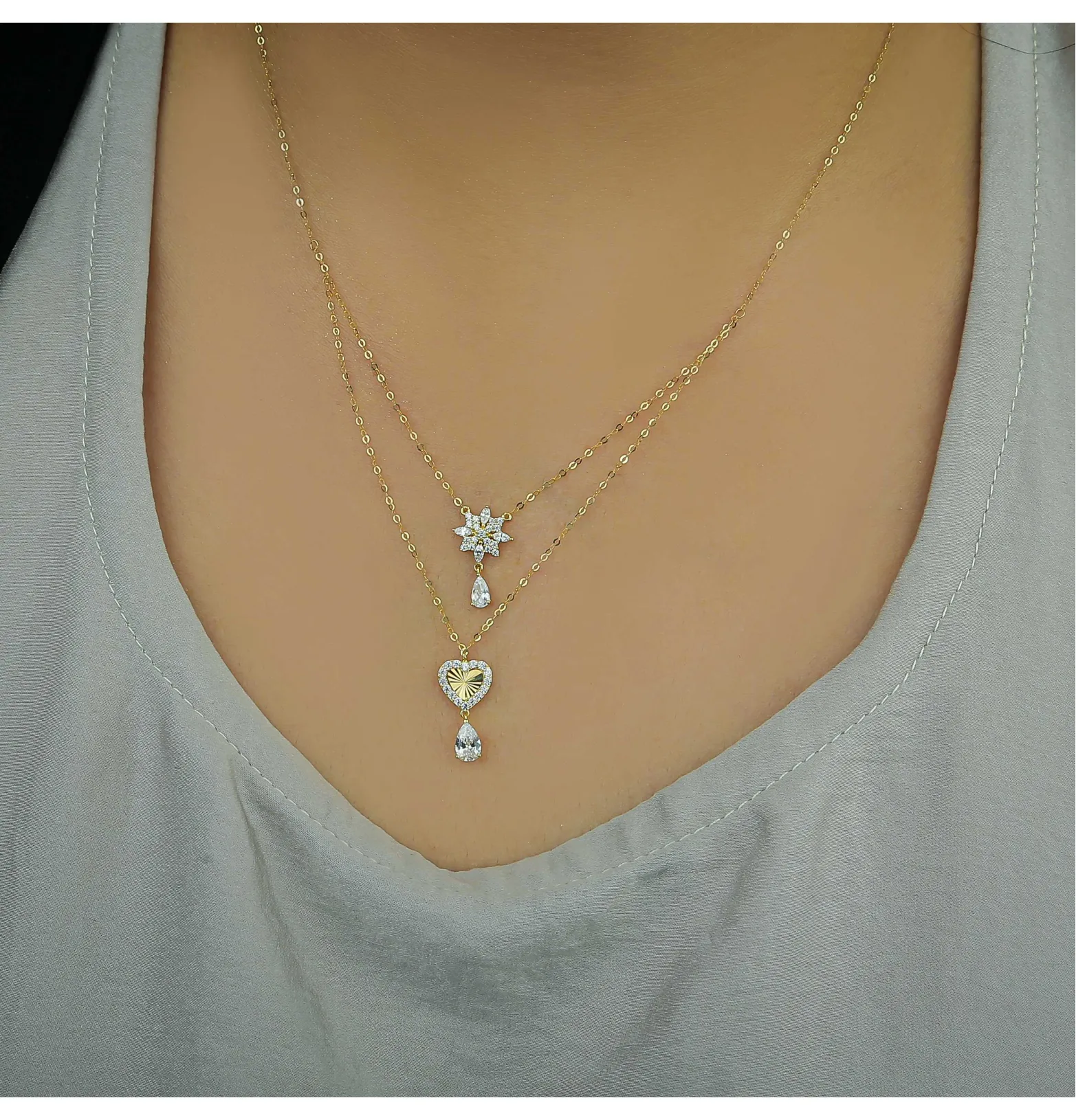 18 karat gold choker, made in Turkey
