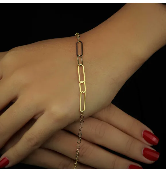 18 karat gold bracelet, made in Turkey
