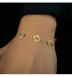 Van Cleef bracelet for children, 21-karat gold, made in Turkey