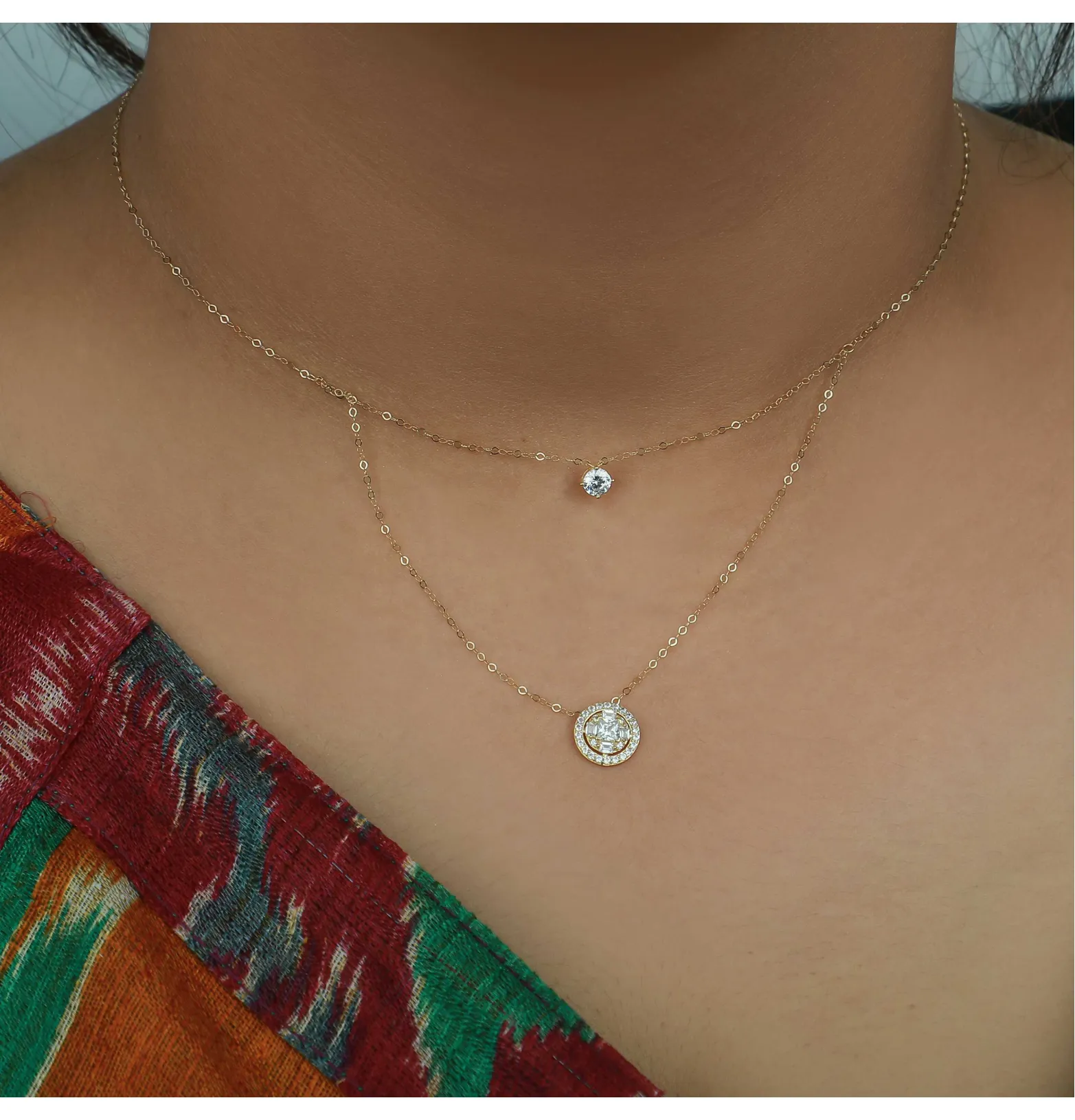 18 karat gold choker, made in Turkey