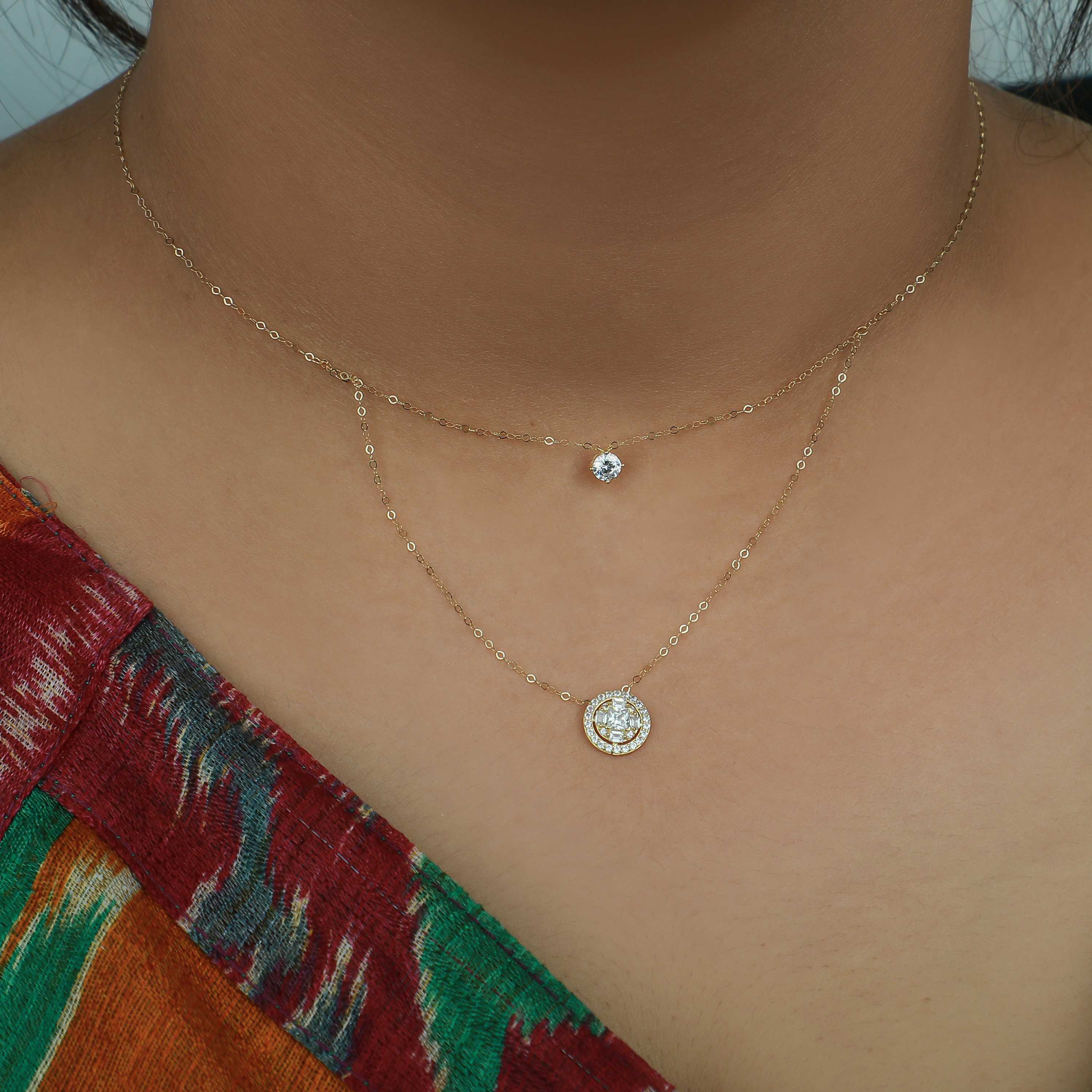 18 karat gold choker, made in Turkey