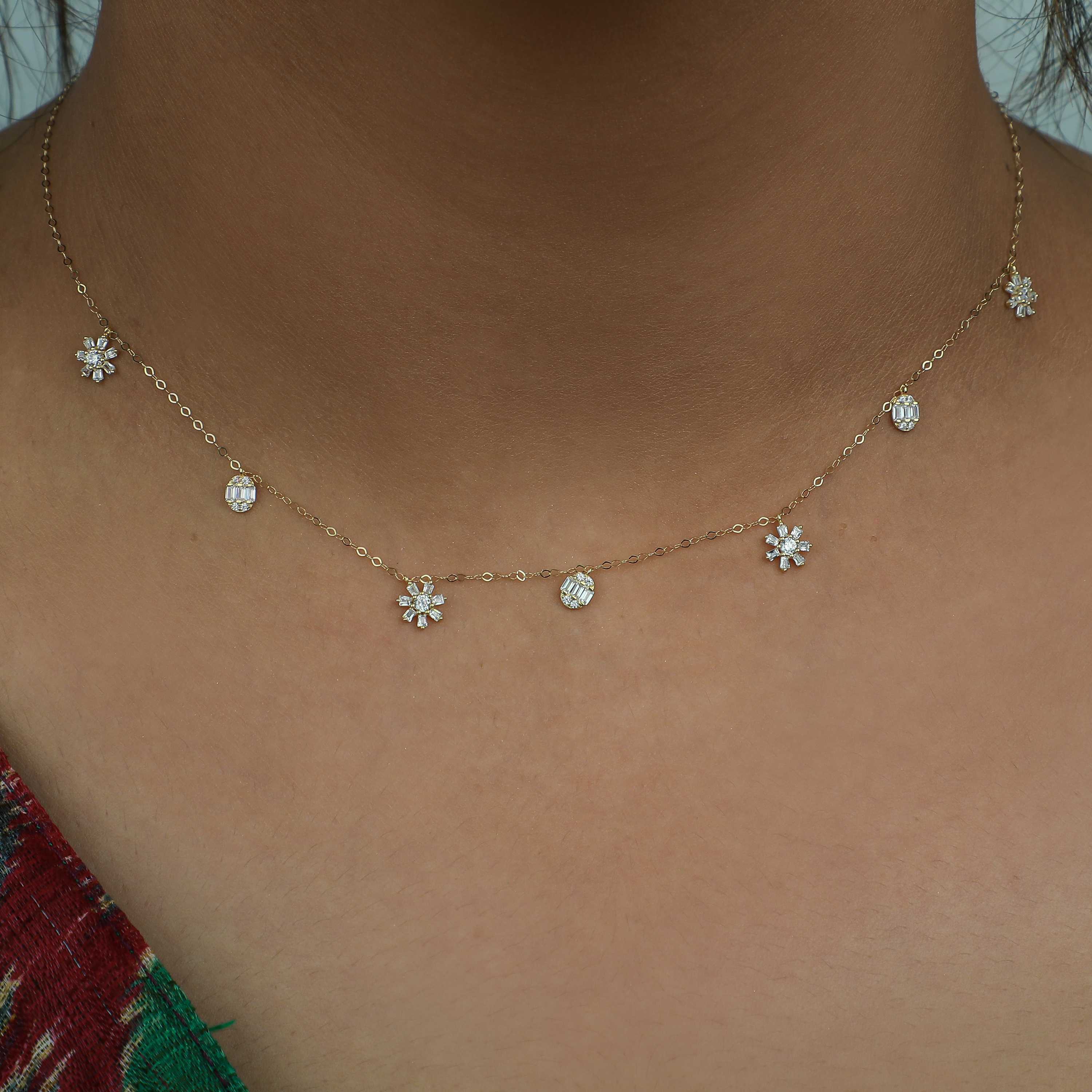 18 karat gold choker, made in Turkey