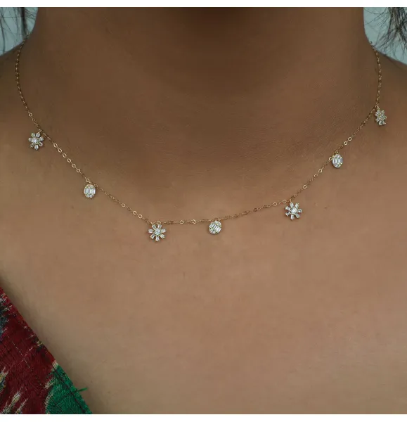 18 karat gold choker, made in Turkey