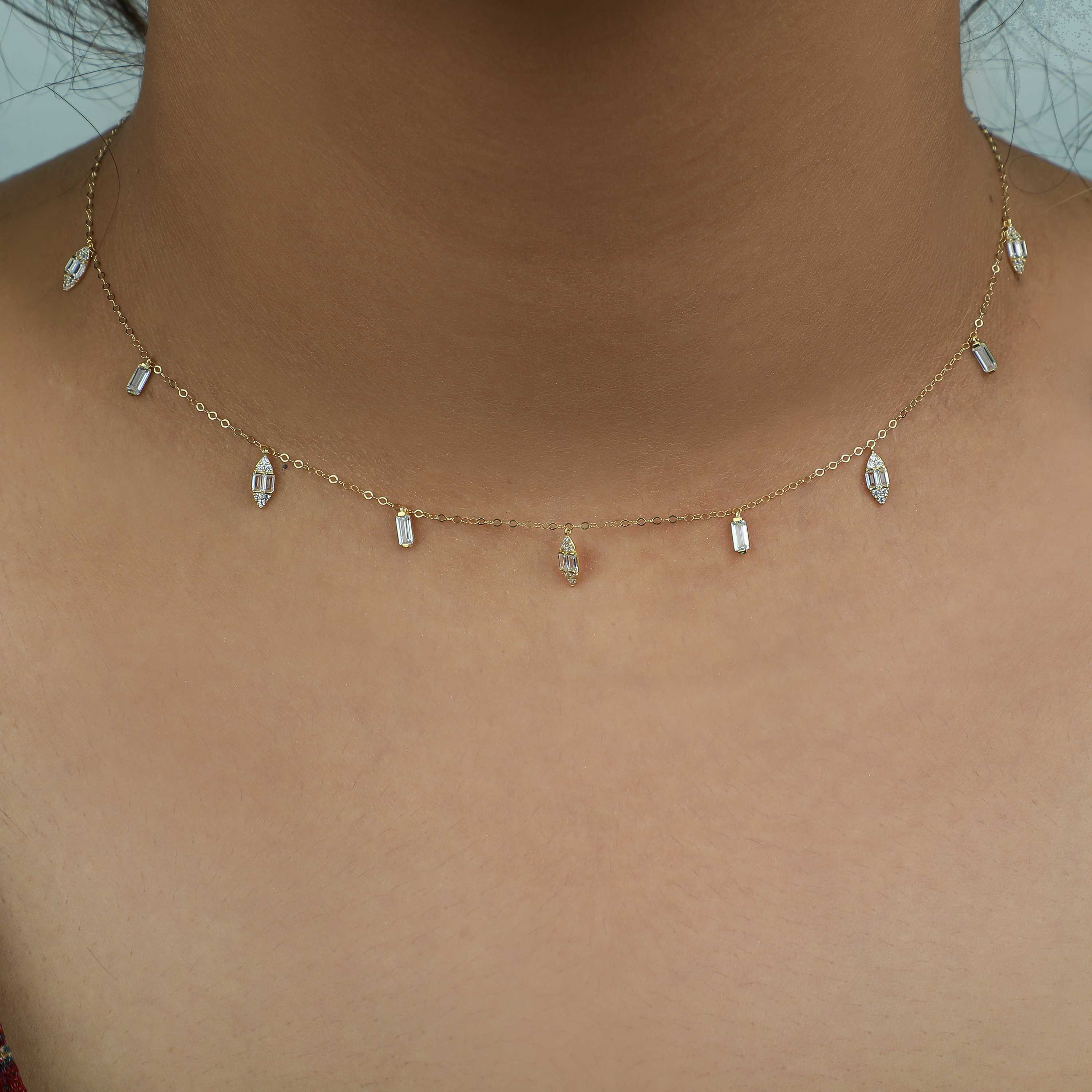 18 karat gold choker, made in Turkey