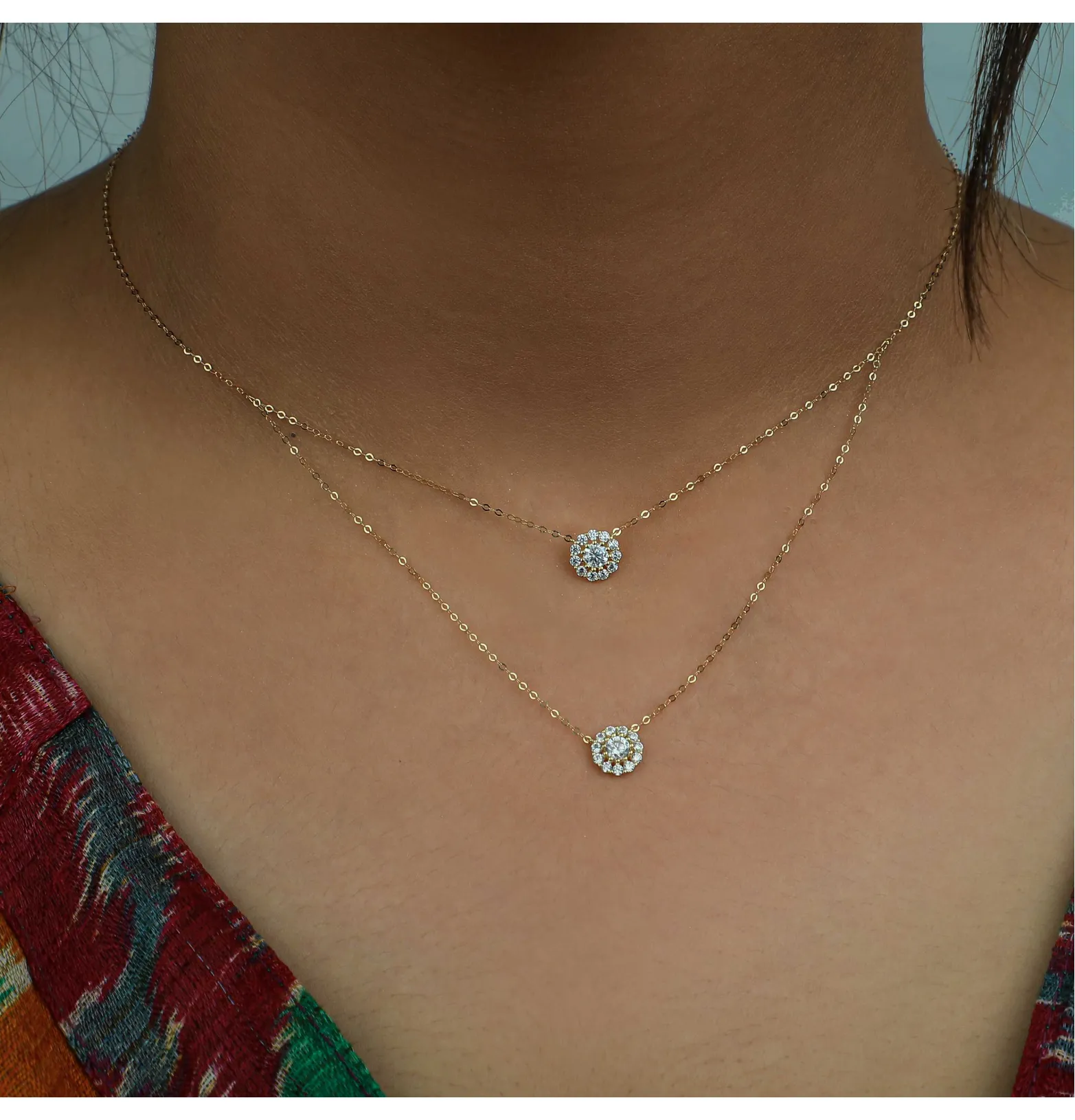 18 karat gold choker, made in Turkey