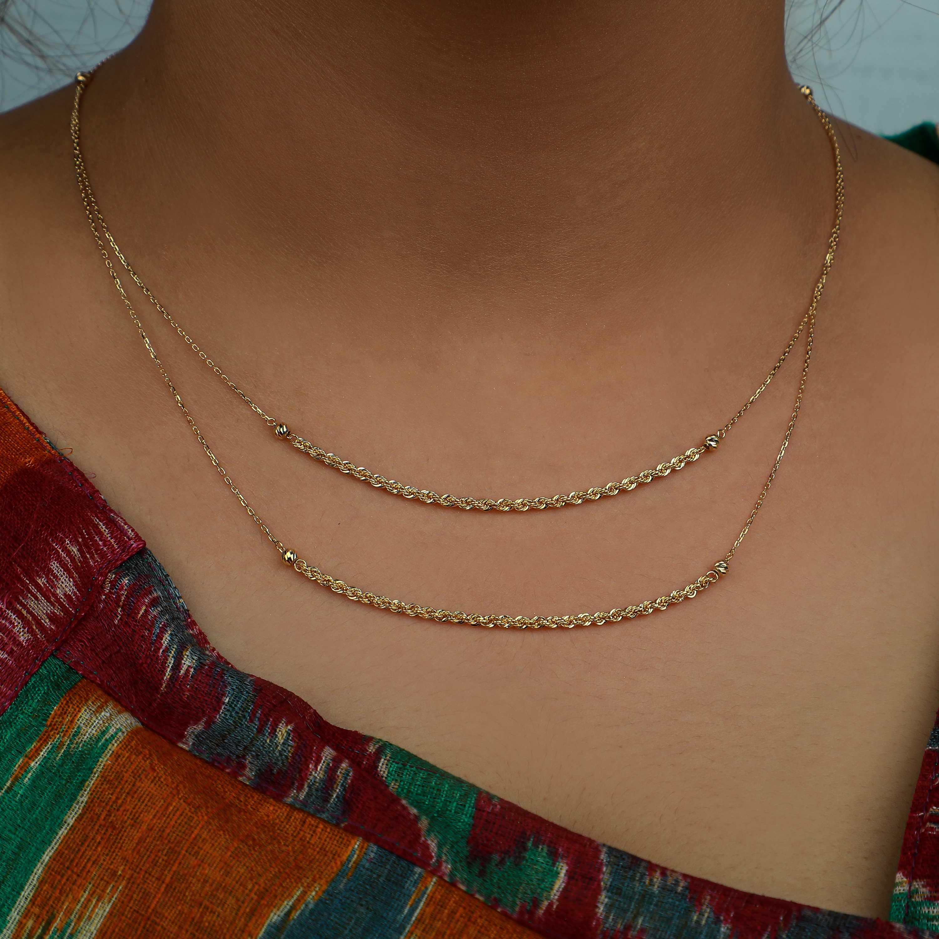 18 karat gold choker, made in Turkey