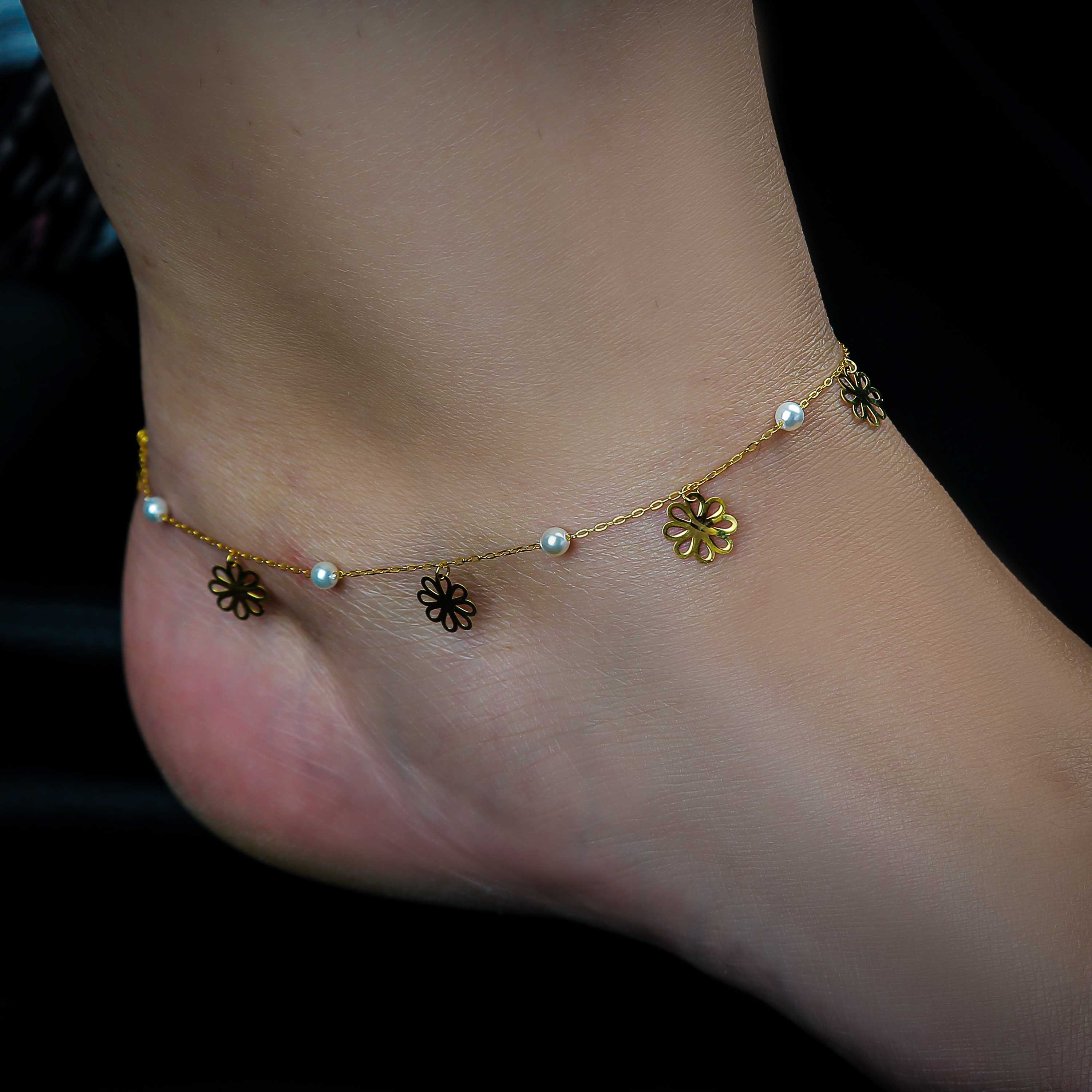 21 karat gold anklet, Turkish made
