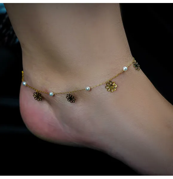 21 karat gold anklet, Turkish made