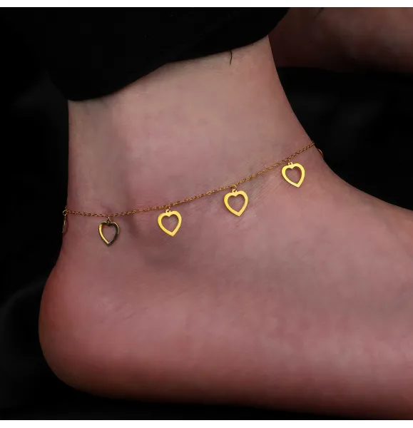 21 karat gold anklet, Turkish made