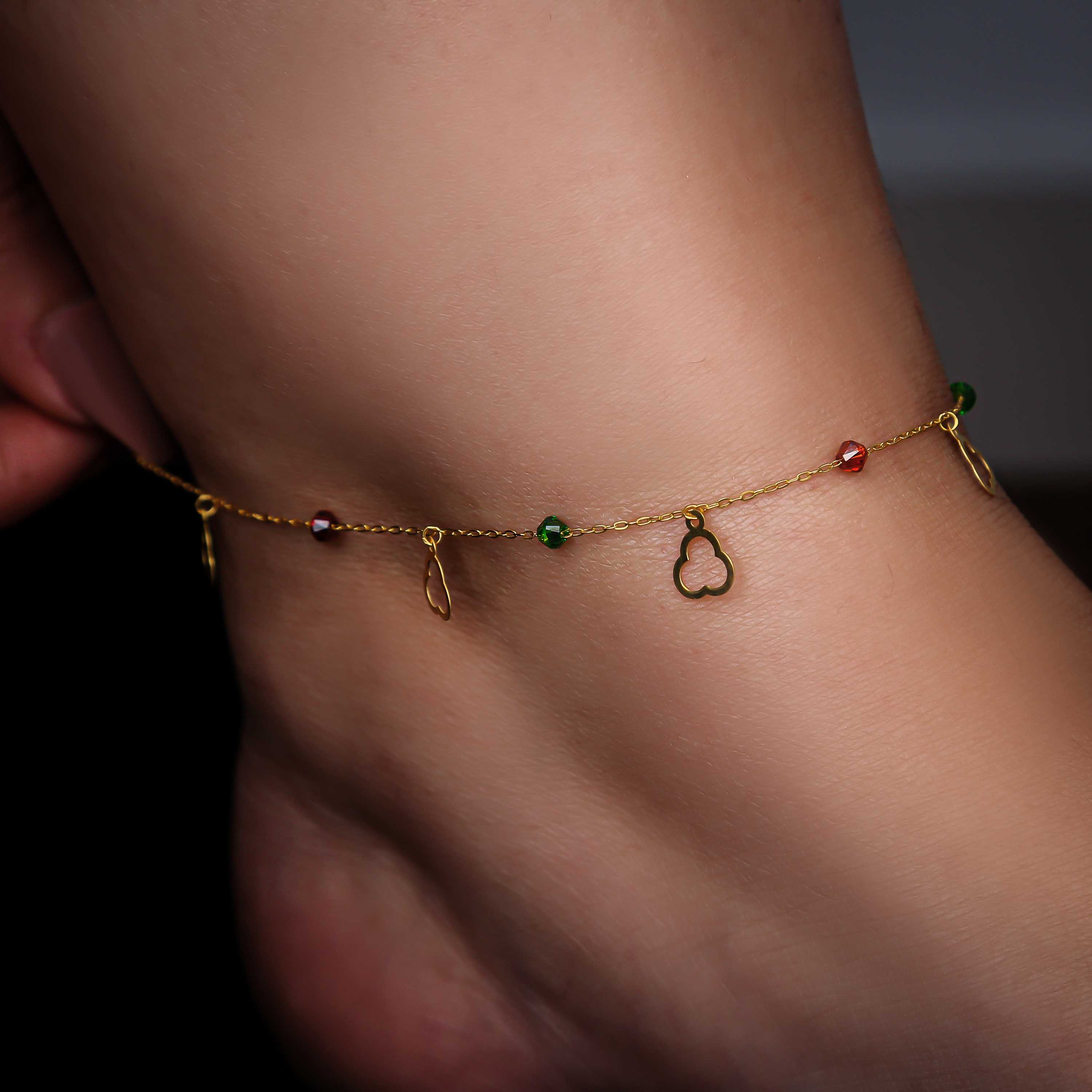 21 karat gold anklet, Turkish made