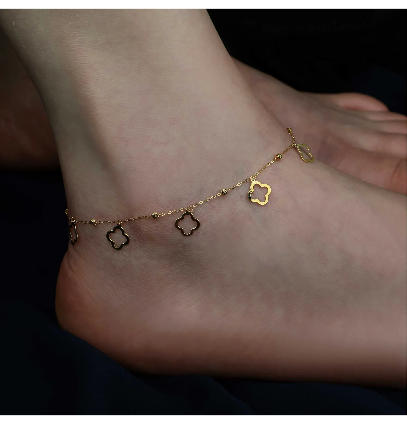 21 karat gold anklet, Turkish made