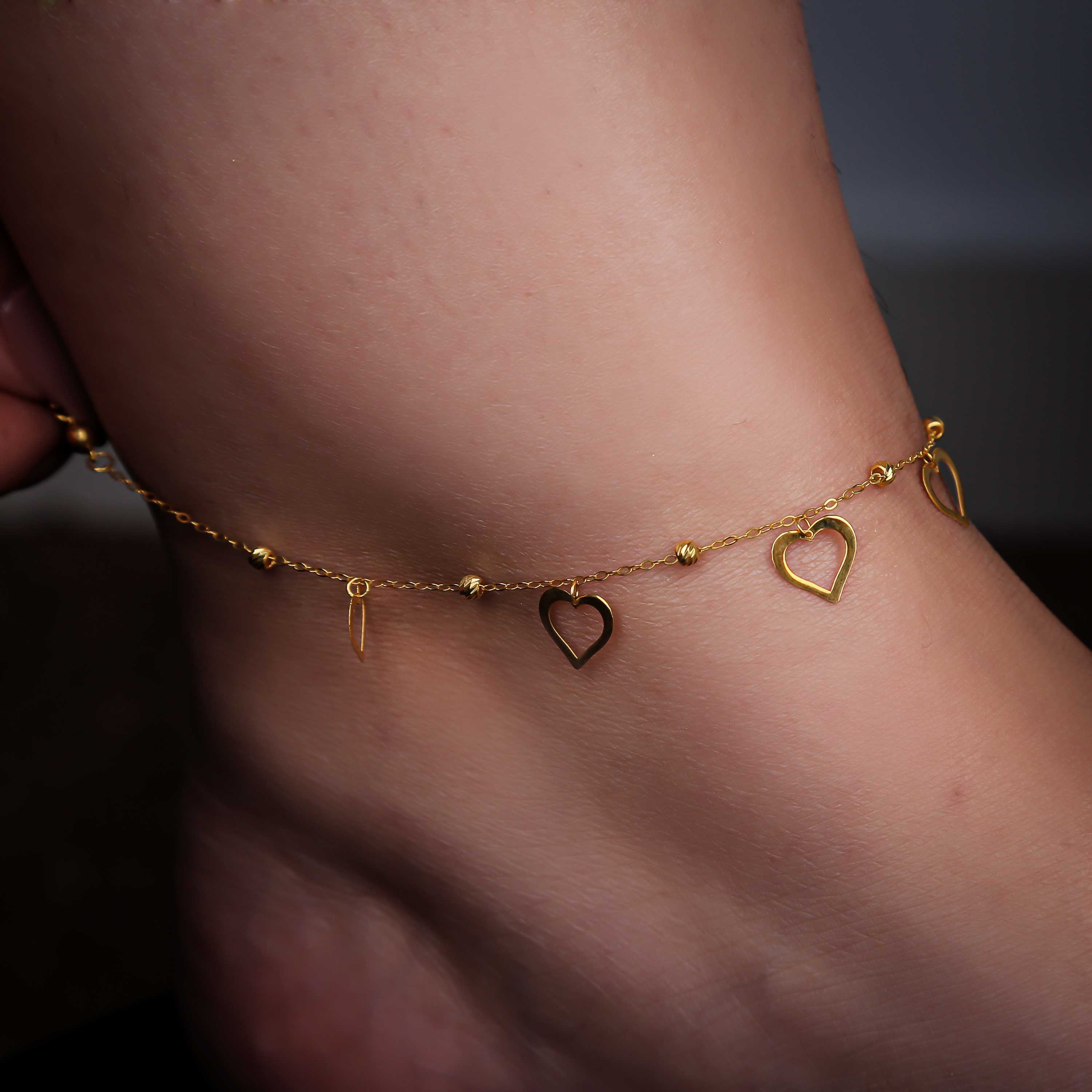 21 karat gold anklet, Turkish made