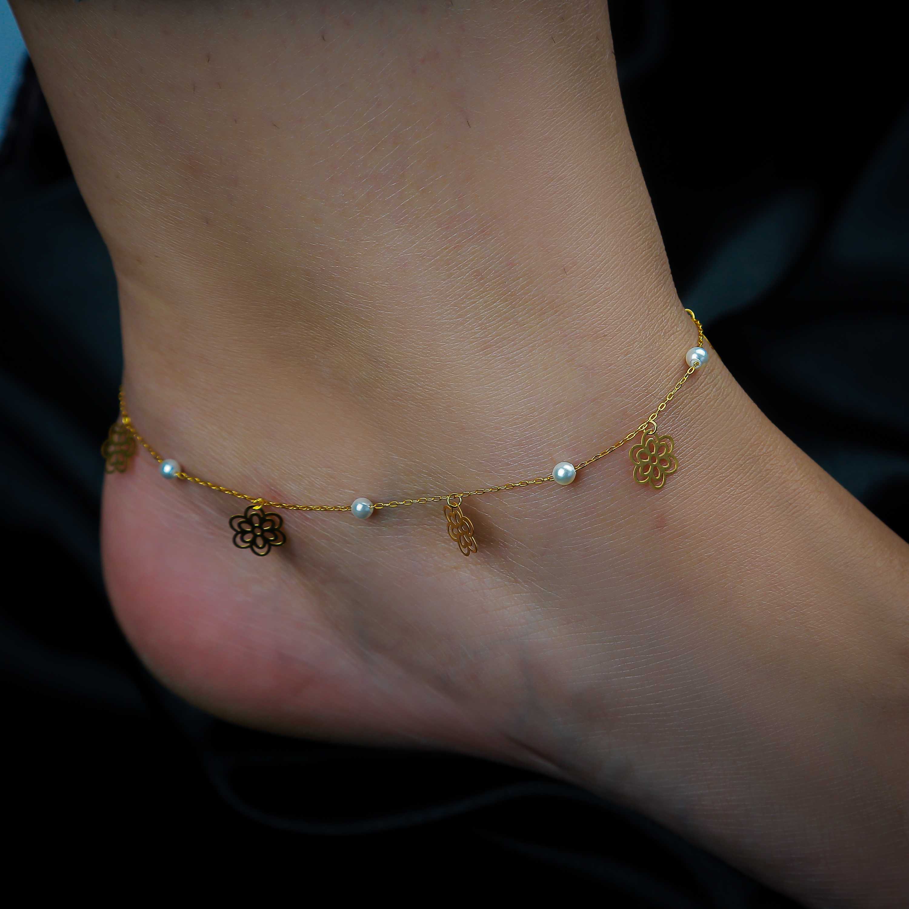 21 karat gold anklet, Turkish made