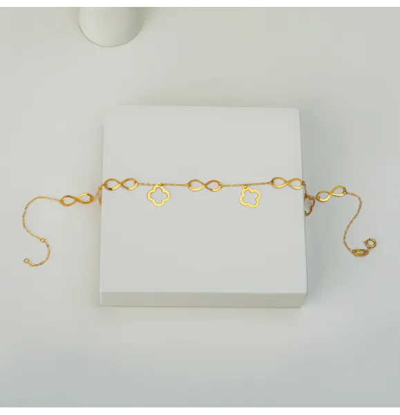 21 karat gold anklet, Turkish made