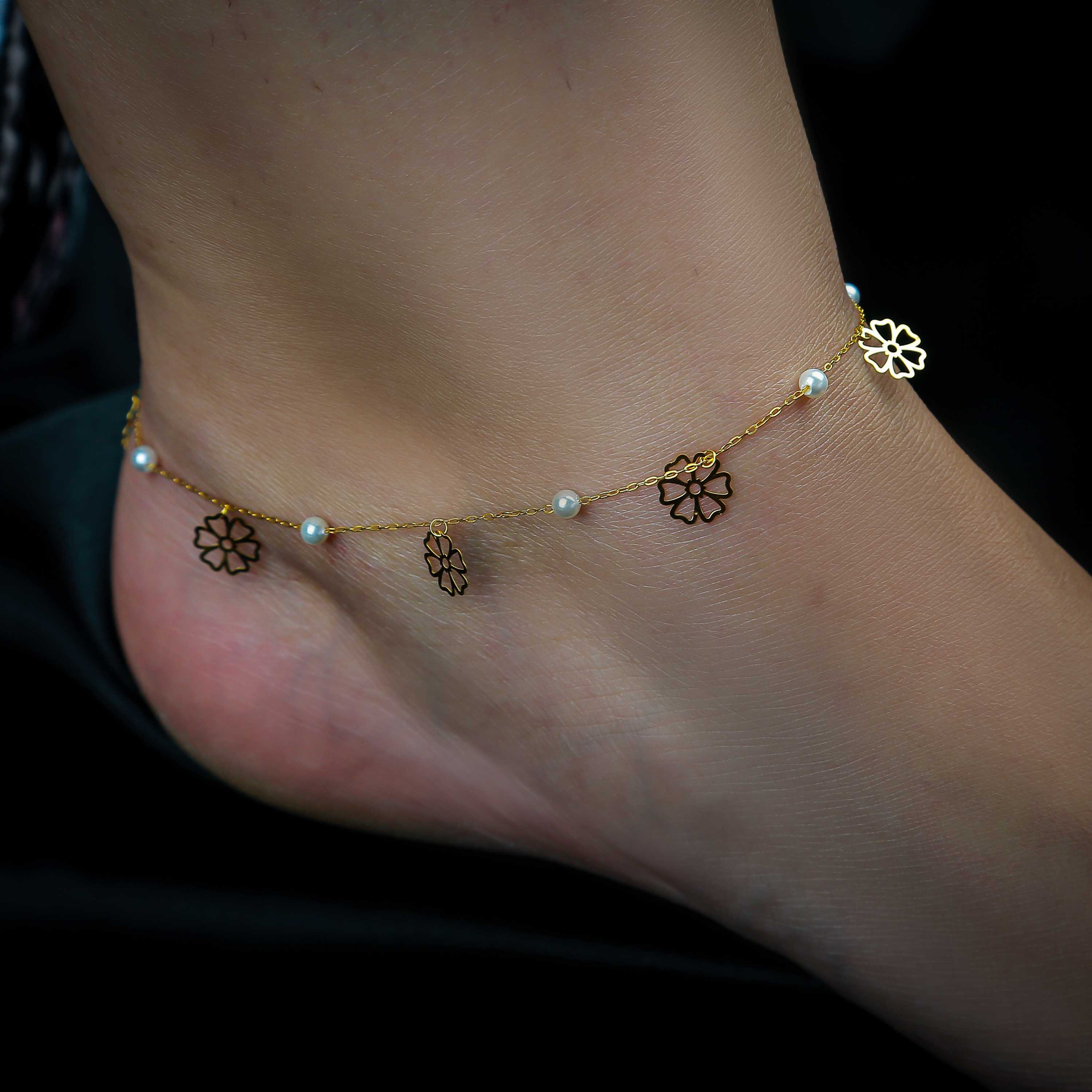 21 karat gold anklet, Turkish made 21 karat gold anklet, Turkish made