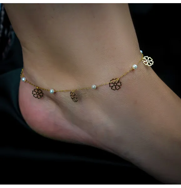 21 karat gold anklet, Turkish made