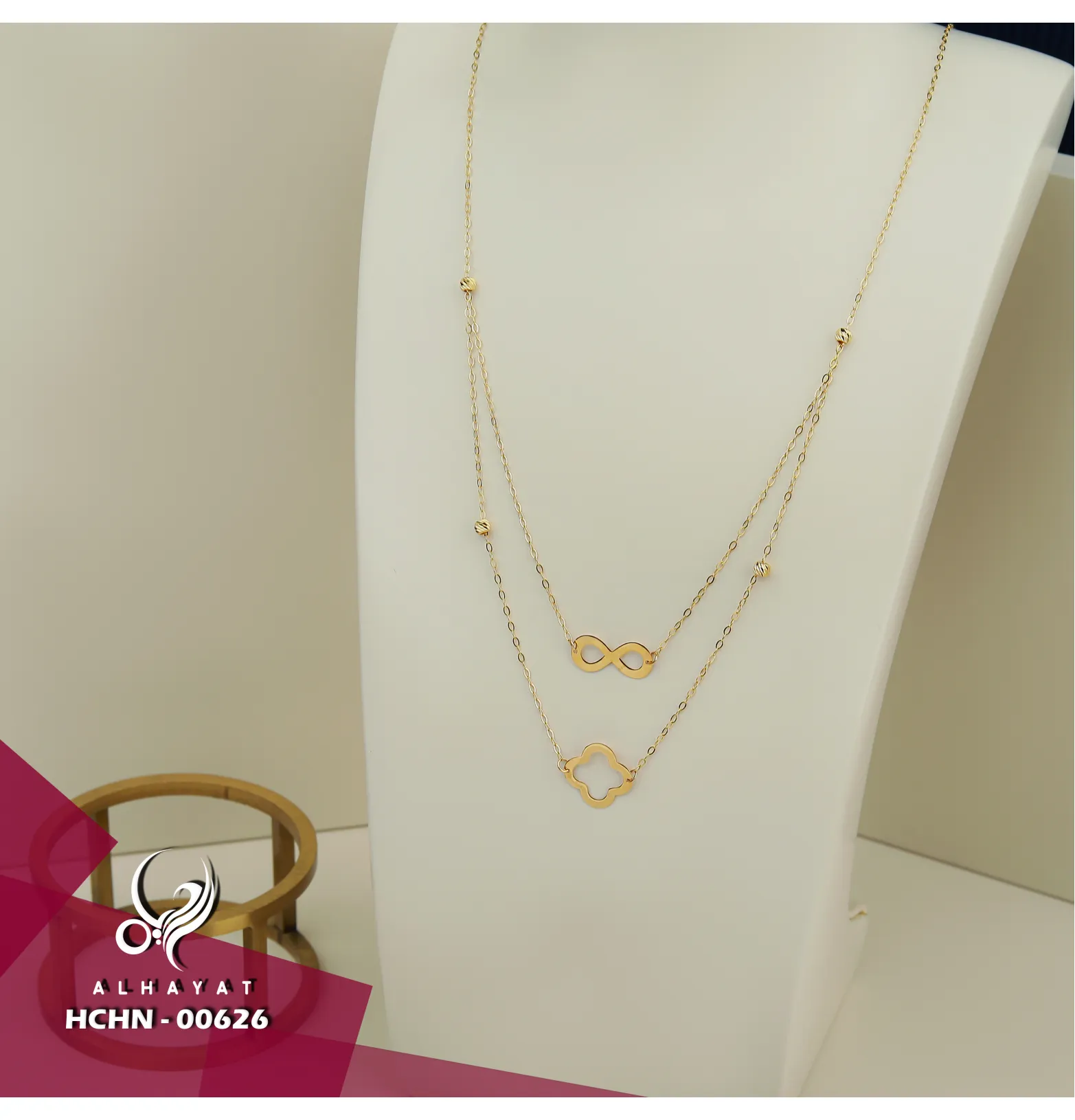 18 karat gold choker, made in Turkey