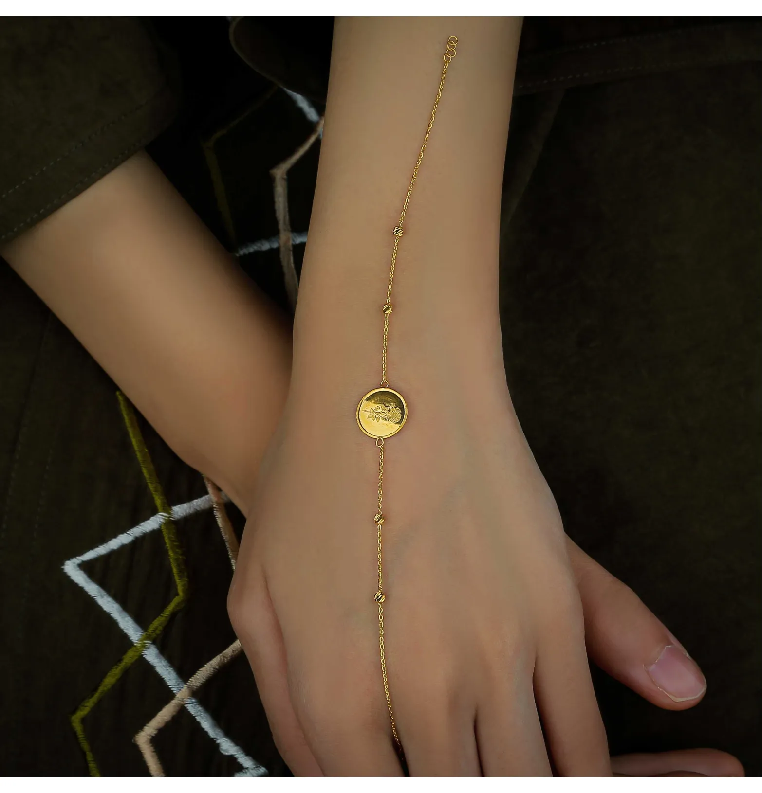 21 karat gold bracelet, Turkish made
