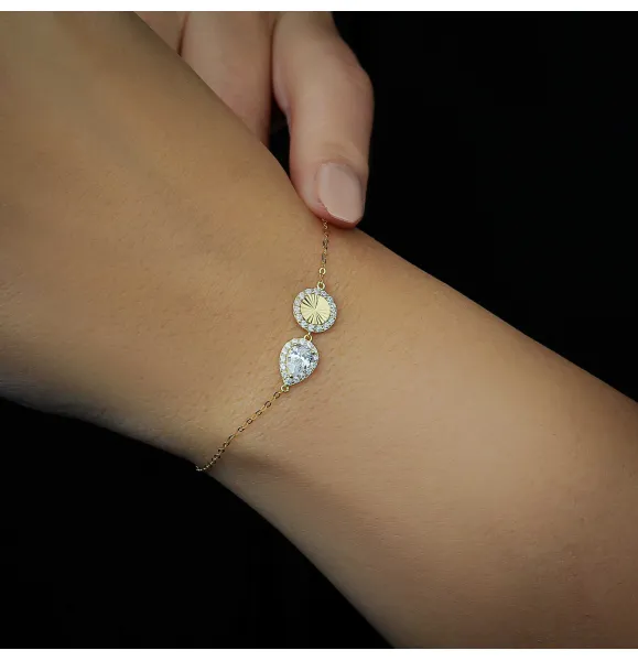 18 karat gold bracelet, made in Turkey