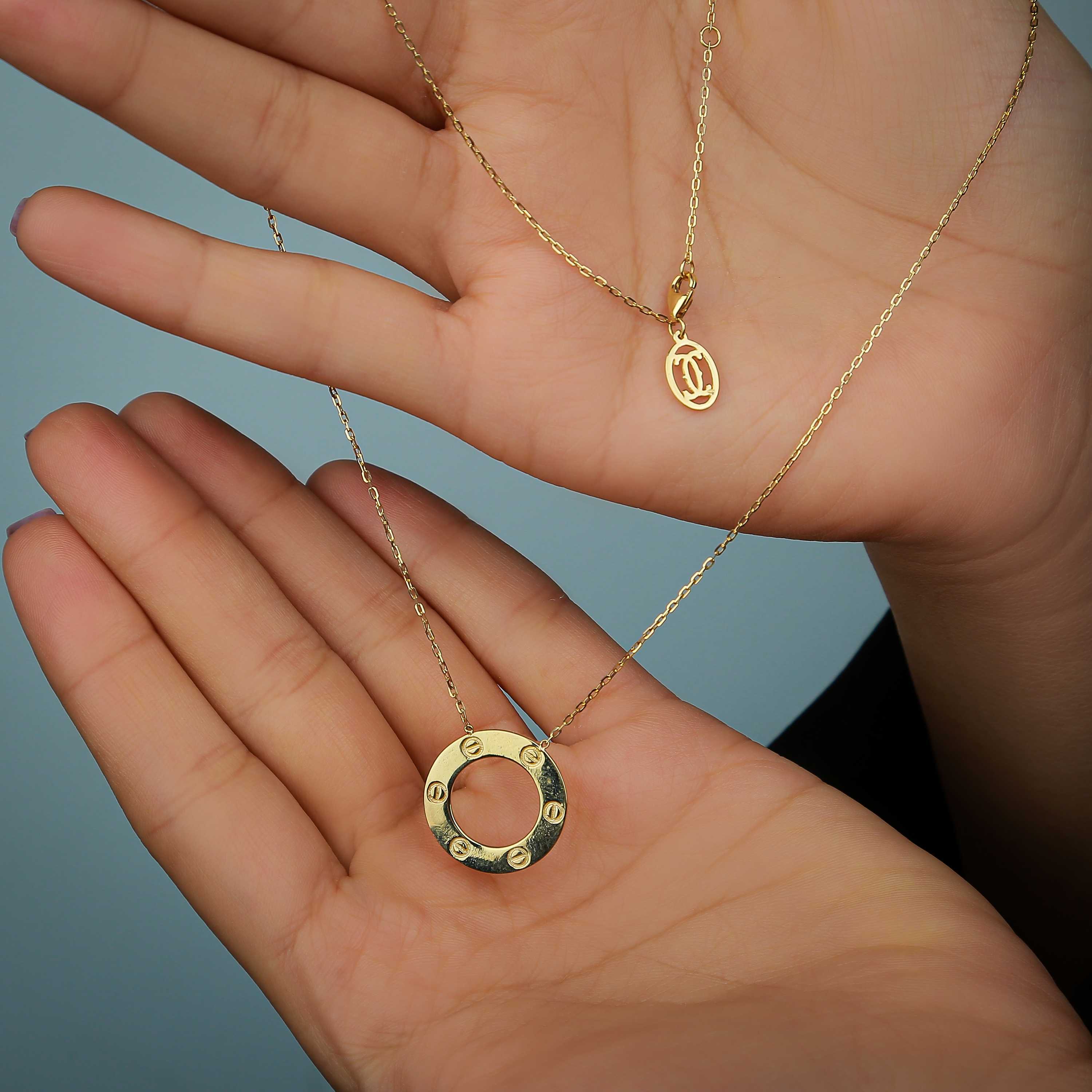 18 karat gold choker, made in Turkey