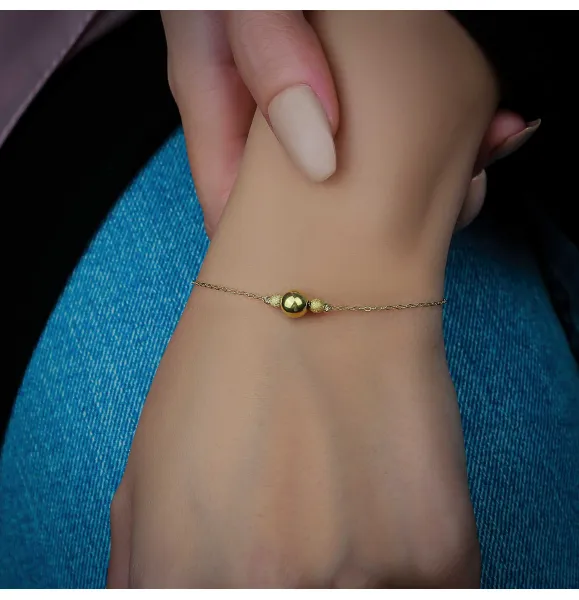 18 karat gold bracelet, Italian made