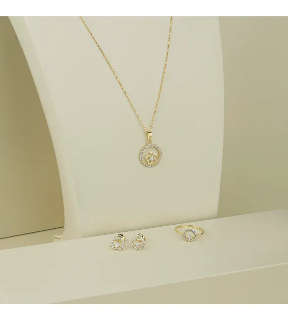18-karat gold set for children, made in Turkey