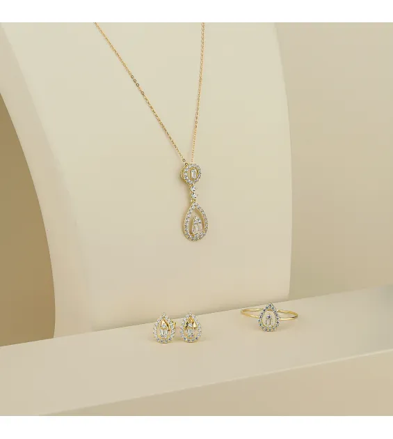 18 karat gold set, Turkish made