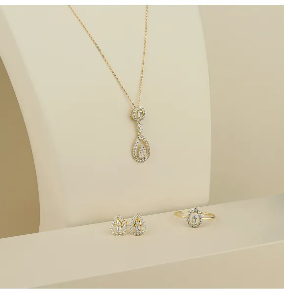 18 karat gold set, Turkish made