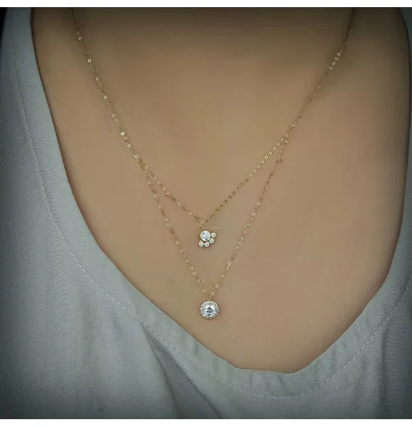 18 karat gold choker, made in Turkey