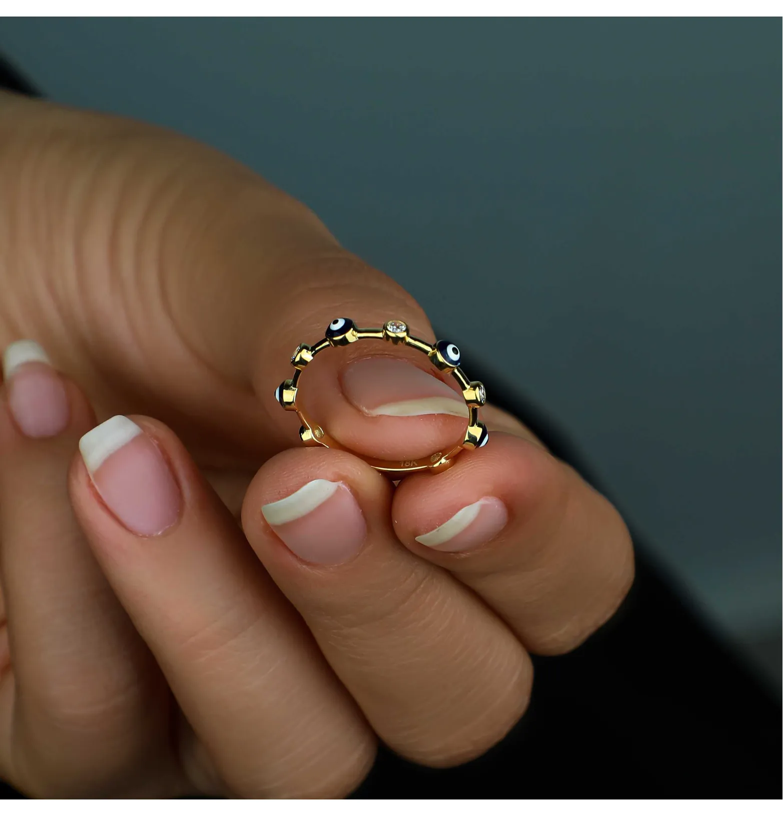 18 karat gold Haysa ring, made in Turkey